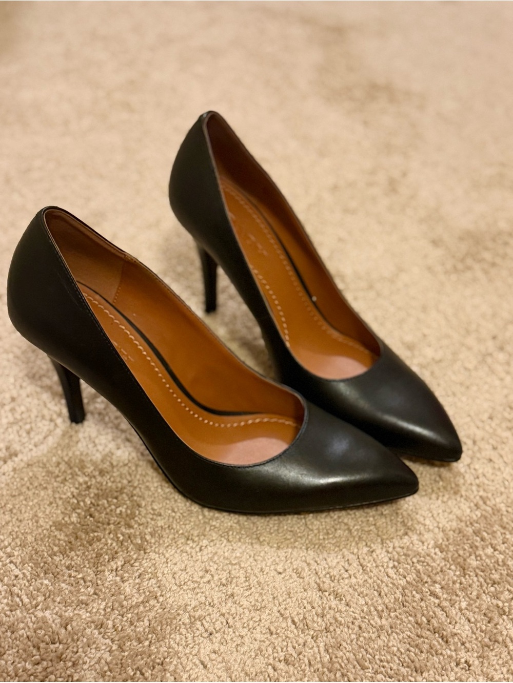 Coach Black Pointed-Toe Stiletto Pumps